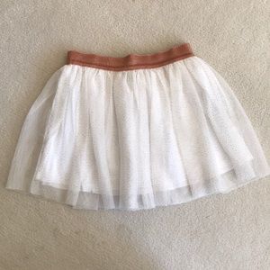 Petit Bateau 5yr Gold and Tulle skirt